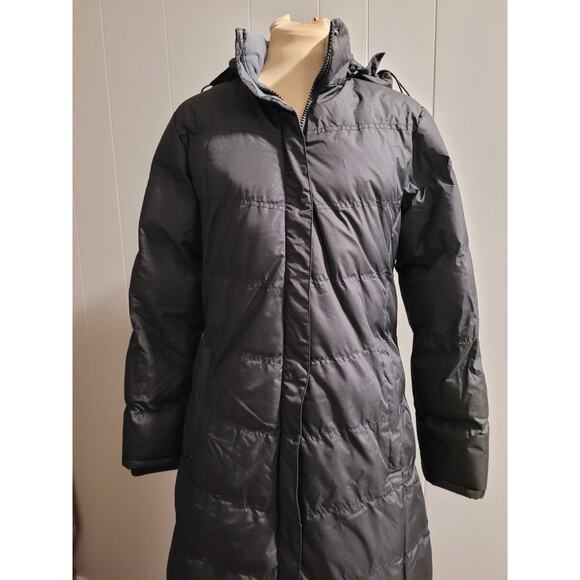 u2wear - Women's Size Small Floor Length Maxi Black Coat With Detachable Hood - Picture 3 of 16